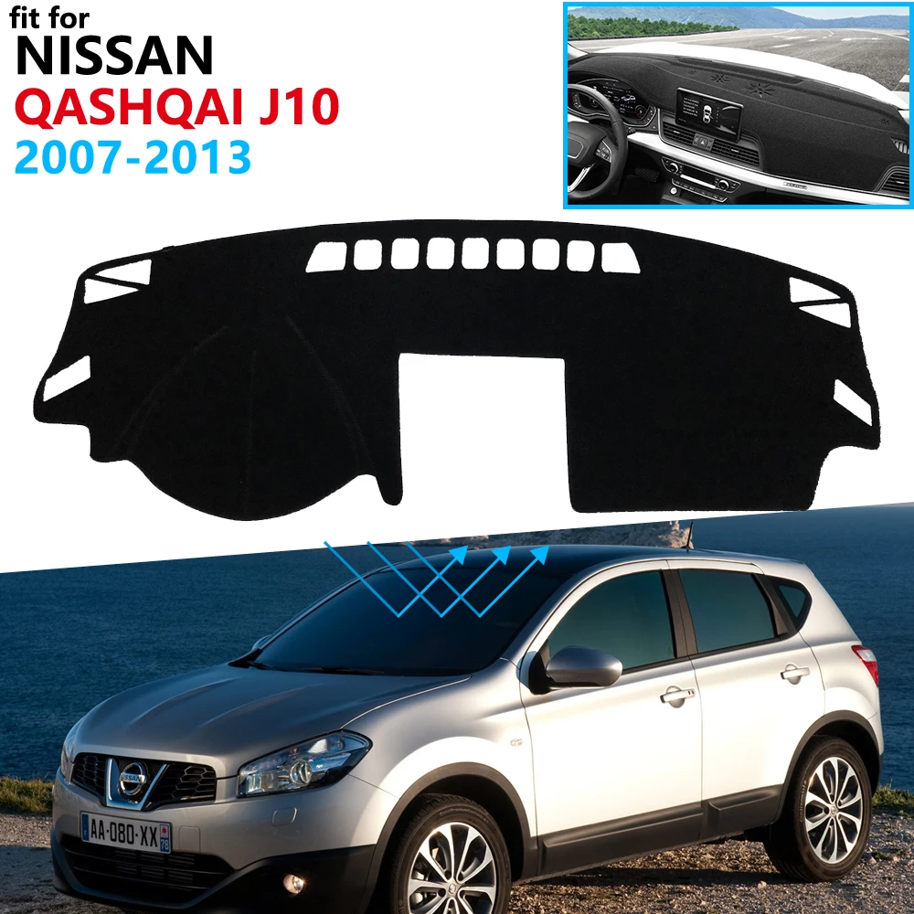 Car Dashboard Cover Mat Non slip Dash cover for Nissan Qashqai 2007-2013