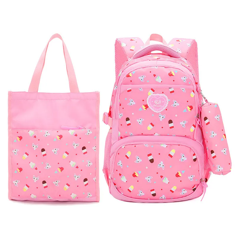 

3pcs/set School Bags Schoolbag Fashion Kids Lovely Backpacks For Children Teenage Girls School Student Printing Backpack Mochila