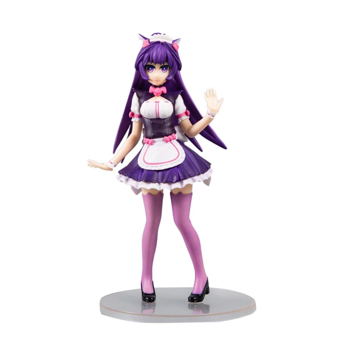 

21cm 1/8 PVC Anime Maid Figure Model Garage Kits - Purple