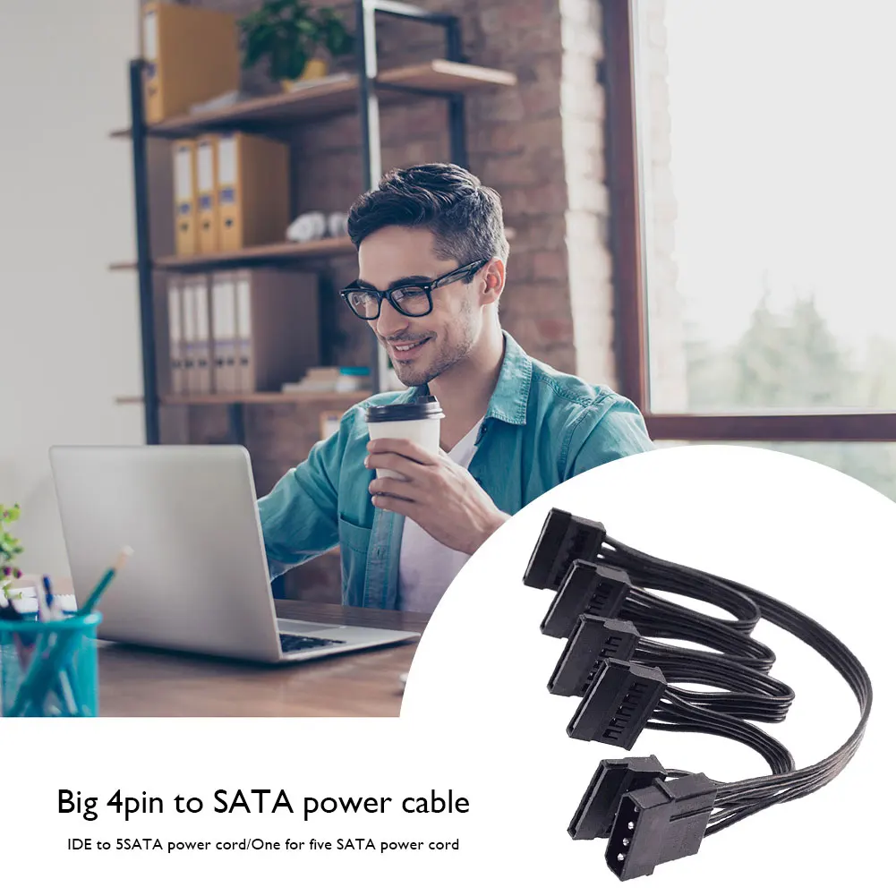 Hama Stromverteilungs-Adapter 3x SATA 15-Pin Y Potenza Cavo Di - Foto 2