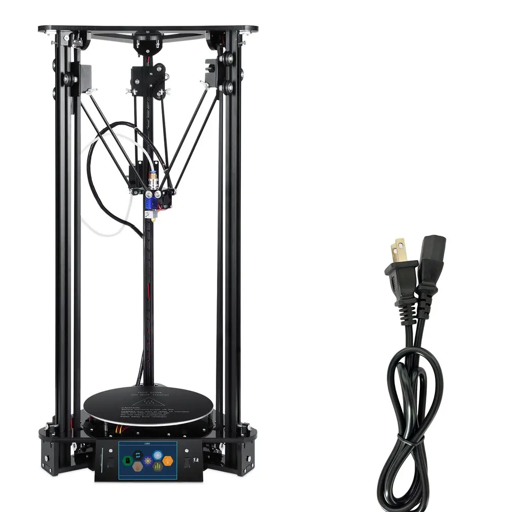 ^*Best Offers Plus+L Touch Screen 3D Printer with Laser Engraving Auto Change Material Intelligent Leveling Triangle Delta Printer