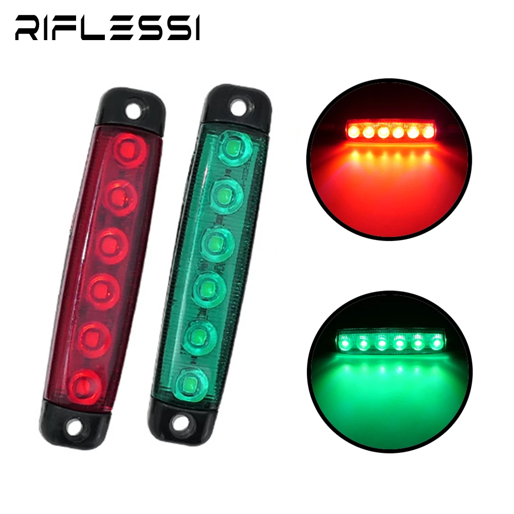 1 x Set Red Green LED Lights For Boat 12V 24V Navigation Light