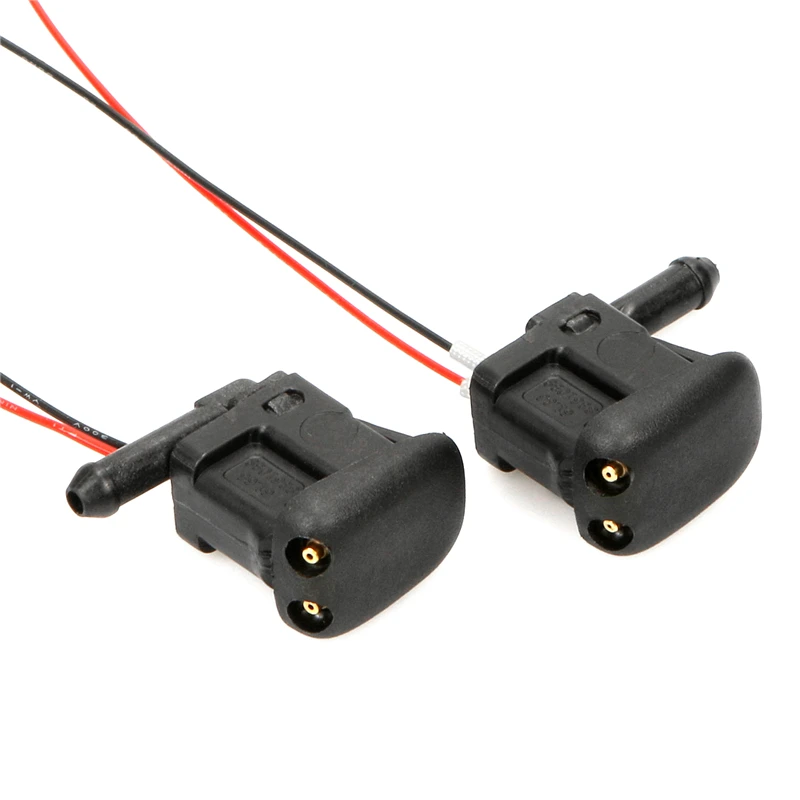 1pc Car Windshield Washer Liquid Nozzle Auto Window Wiring Style Heated