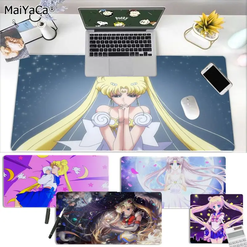 

MaiYaCa Cool New Anime Sailor Moon Large Mouse pad PC Computer mat Free Shipping Large Mouse Pad Keyboards Mat