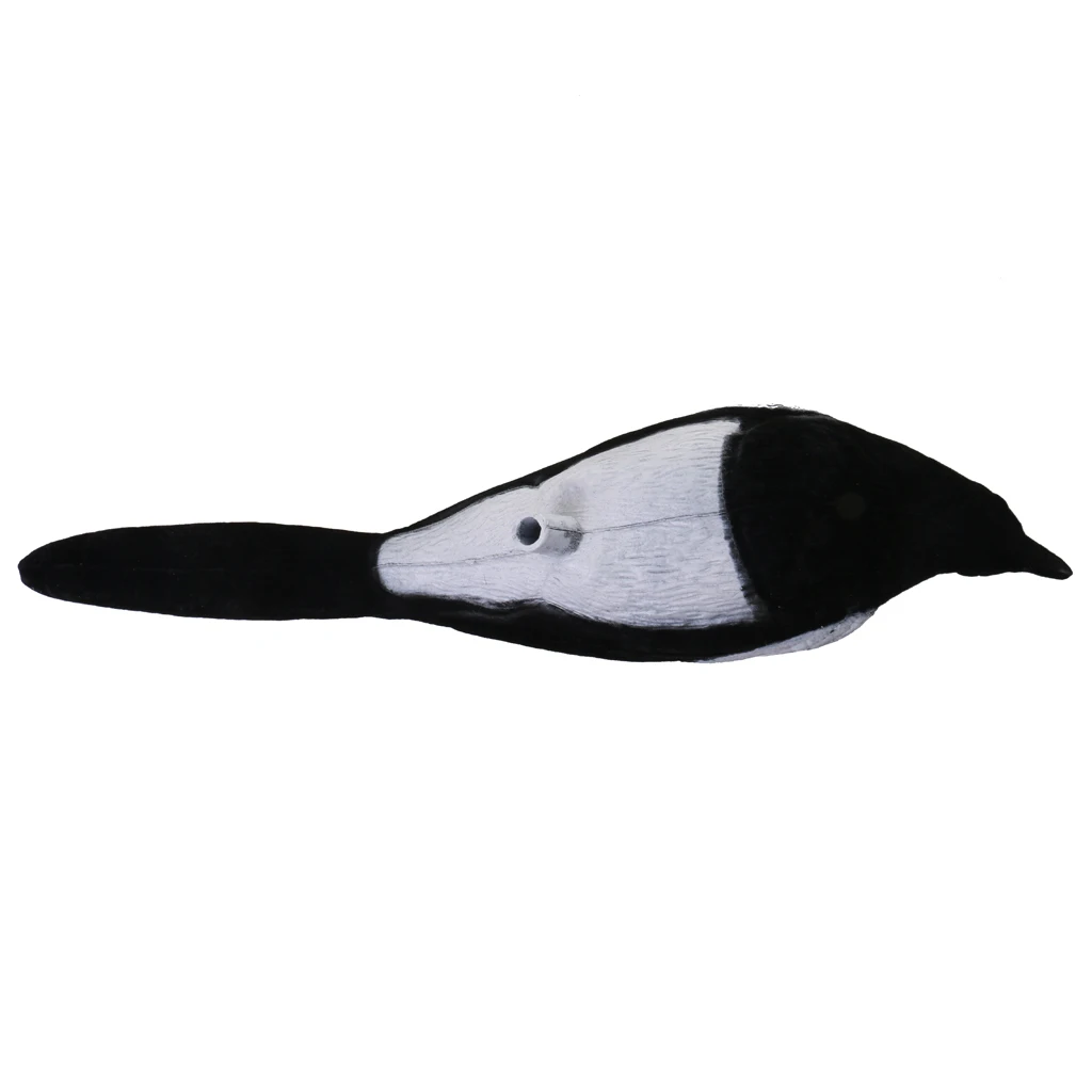 Full Flocked Realistic Calling Magpie Decoy Shooting/Hunting Decoying Lures
