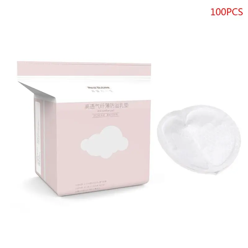 

100pcs Disposable Breast Pads Breastfeeding Breathable Slim Super Absorbency Cotton Nursing Pad