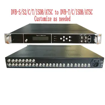 

DVB-S2 to DVB-T DVB-C to DVB-T/C Customized 16-channel Tuner to IP/ASI/modulation integrated machine