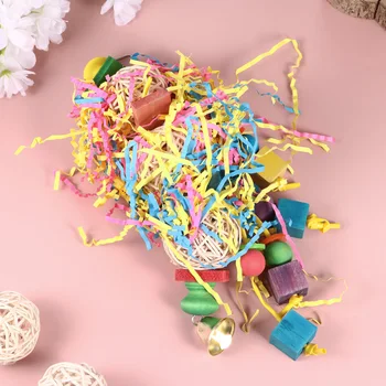 

2pcs Funny Parrot Drawing Bite String Creative Bird Hanging String Playing Toy Pet Supplies (Random Color)