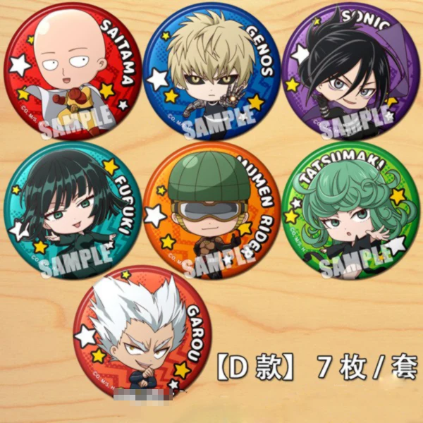 Горячая аниме ONE PUNCH MAN Saitama Genos мультяшная пуговица брошь булавки для сбора