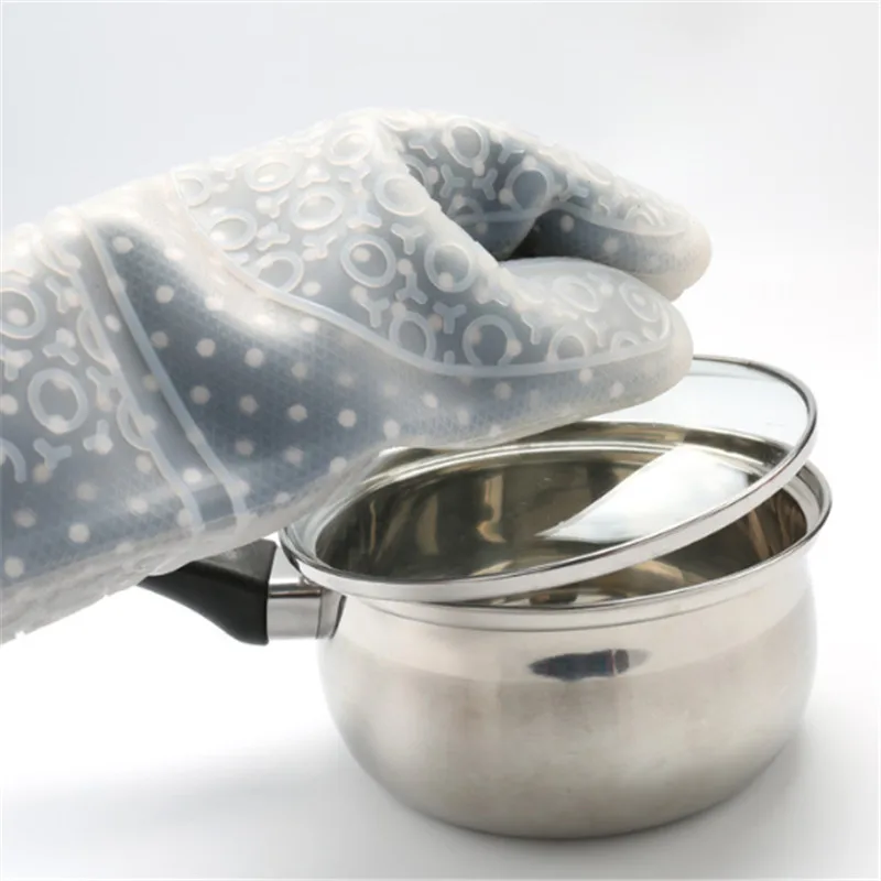 1 Piece Silicone Gloves Grill Oven Women Cooking Glove Meat Claws Anti