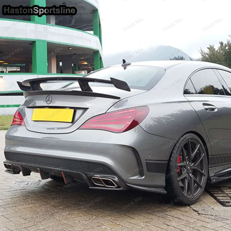 Разветвитель для заднего бампера Mercedes Benz CLA W117 CLA250 CLA260 CLA45 AMG 2013 ~ 2016|bumper splitter|splitter