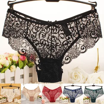 

Fashion Delicate Hot Sale Lace Panties Women Translucent Underwear Sheer Lace Tank Lingerie Lace Sexy Underpant Bielizna #C12