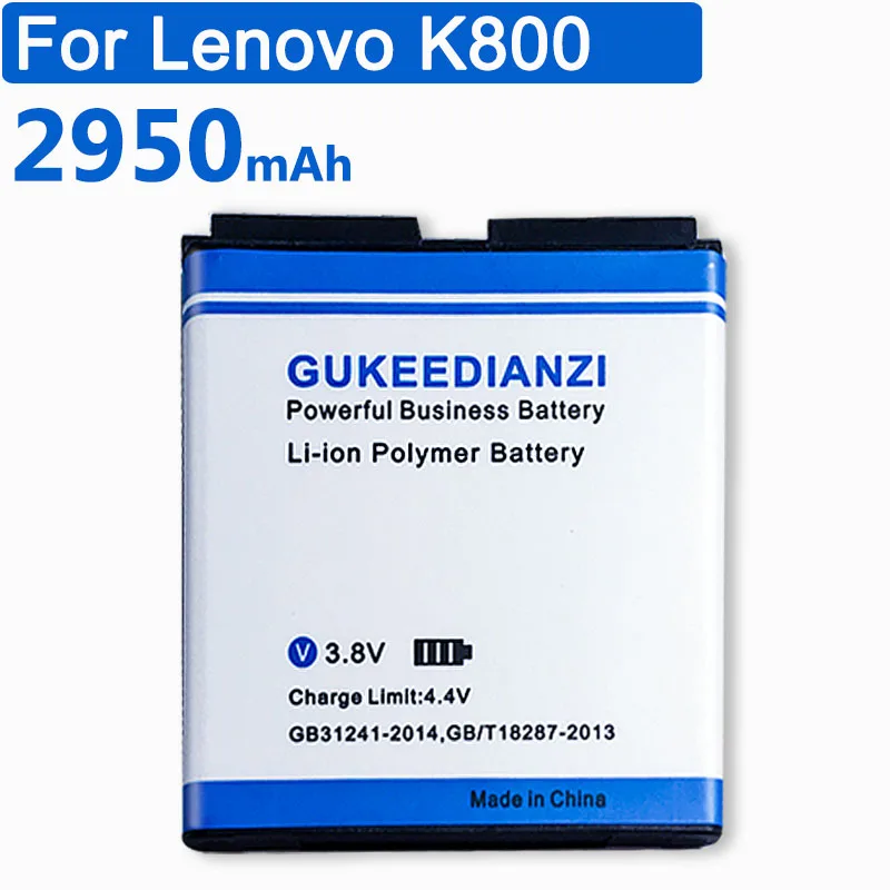 GUKEEDIANZI 2950 мАч BL189 сменная батарея для lenovo K800 литий-полимерные аккумуляторы