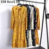 29 Colors Beautiful Fashion Spring Autumn Women Long Sleeve Dress Retro Collar Casual Slim Dresses Floral Printing Chiffon Sexy ► Photo 2/6