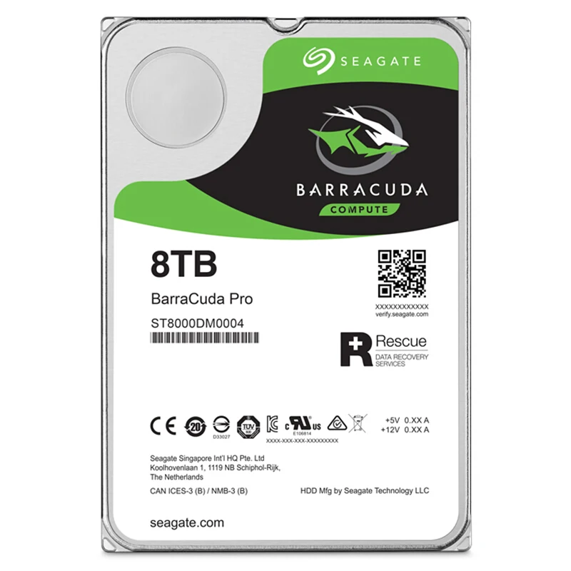  Disco duro Seagate baracuda 8TB PRO HDD disco duro interno 7200RPM sapa3 6 Gb/s 256MB Cache 35 