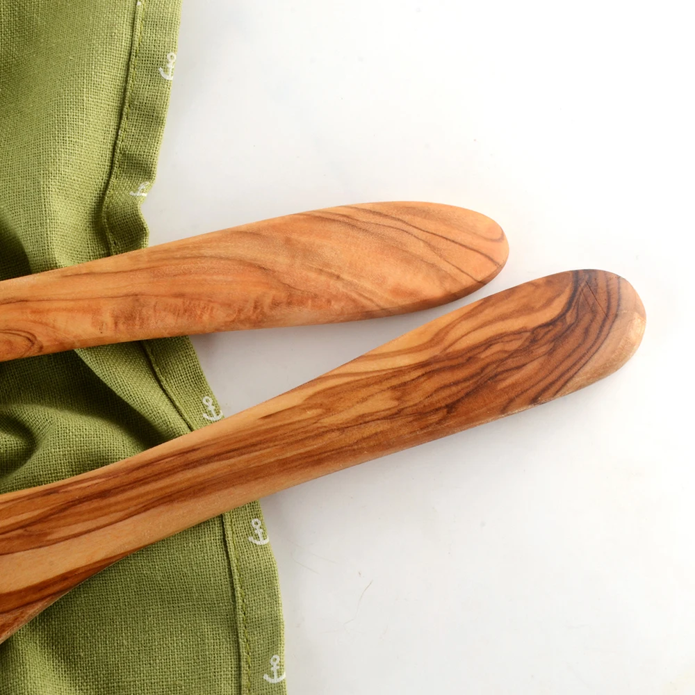 Набор посуды для кухни кухонная вилка ломтик блинов Тернер инструменты для антипригарной посуды, натуральное оливковое дерево кухонные товары# 600QS