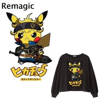 

20pcs Pikachu cosplay Naruto character Cartoon Iron on Heat Transfer Patches Stickers Clothes DIY Appliques Washable Thermal