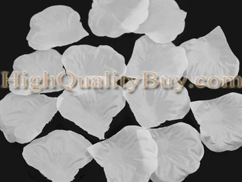 

1000pcs/lot White Artificial Silk Rose Petals Decorative Flower Wedding Decoration Birthday Party Decor Supplies
