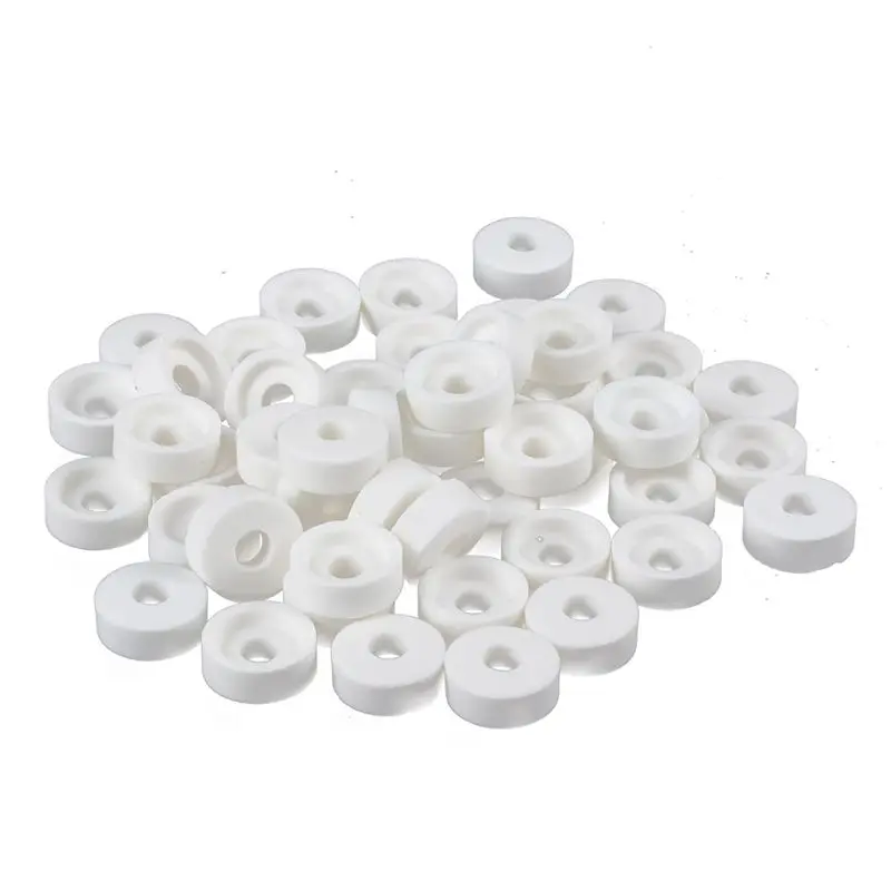 Promotion! 15mm OD 6mm High Round Ceramic Insulated Washer Fender 50 Pieces | Обустройство дома