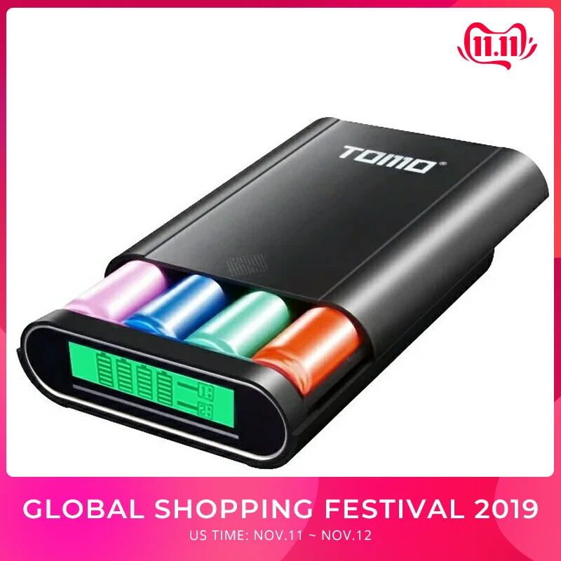 

TOMO Smart Power Charger 5V 2A Portable DIY Power Bank Case 18650 Battery Box Charger For for iPhone, iPad,Samsung, Xiaomi Phone