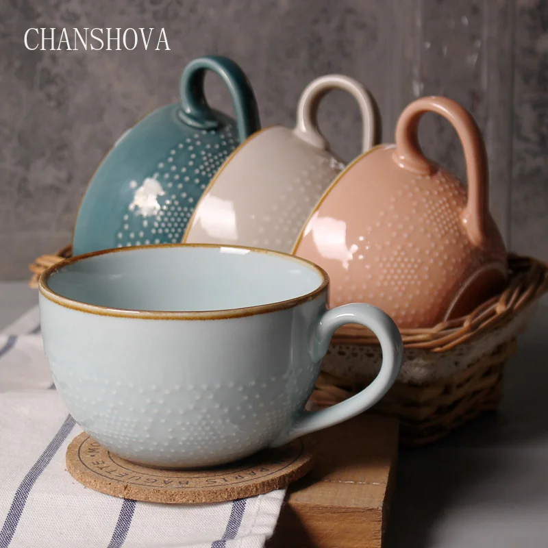 CHANSHOVA креативная рельефная керамическая чашка чайная чашка кофейная чашка и чайная чашка дорожная Кружка Кофейные кружки кофейная кружка Милая чашка с рукояткой музыкальный инструмент