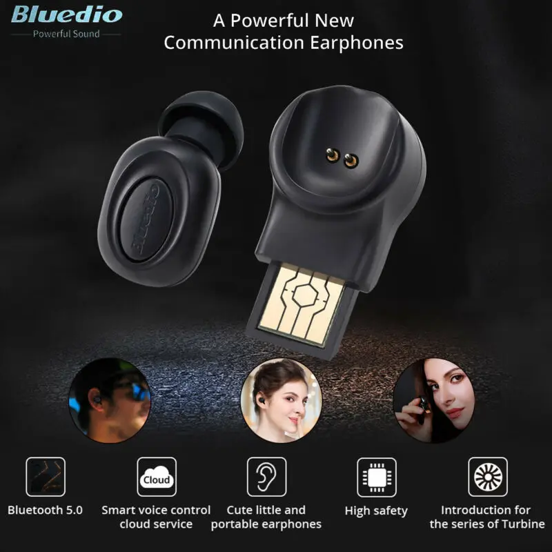 

Bluedio T-talking Bluetooth 5.0 Earphone for sport/ USB Wireless Earbuds In-Ear