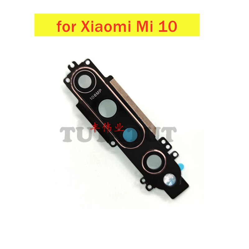 For Xiaomi Mi 10 Back Camera Glass Lens With Frame Main Rear Camera Lens With Frame For Xiaomi