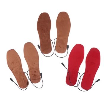 

3 Sizes Electric USB Plug Heat Warm Socks Pads Foot Keep Warm Heated Insole Electric Heating Shoes Insoles Supplies Men Women