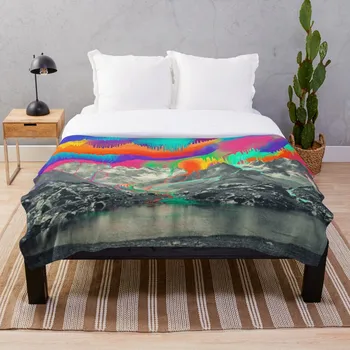 

Skyfall Melting Northern Lights Blanket Wool Flannel Plush Blanket Bedspread For office Sherpa Blanket Couch Quilt Cover Travel