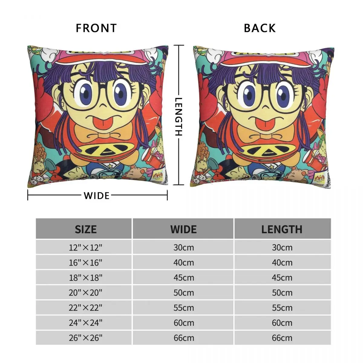 Рисунок 3 - Квадратный чехол для подушки Dr. Slump Arale