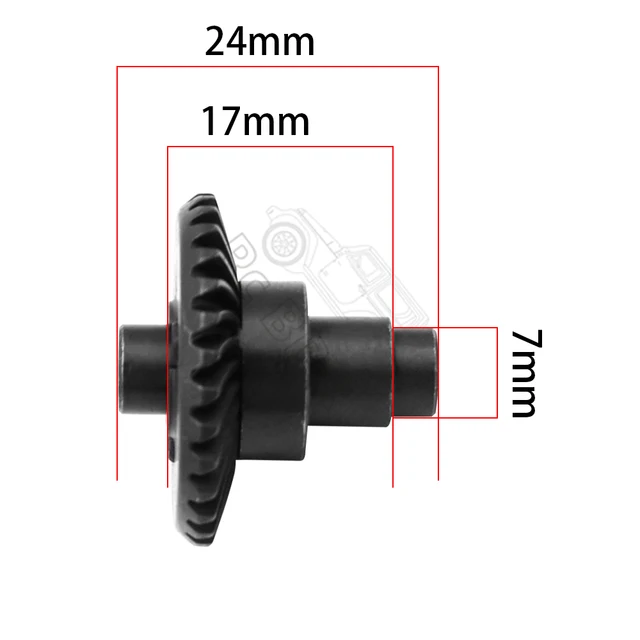 8T 24T/27T/30T/33T Steel Helical Bevel Axle Gear for 1/10 RC Crawler Axial SCX10 II III 90046 axi03014 Capra 1.9 utb 5