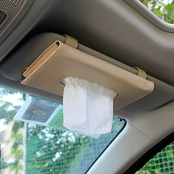 

1 Pcs Car Tissue Box Towel Sets Car Sun Visor Tissue Box Holder Auto Interior Storage Decoration Car Accessories