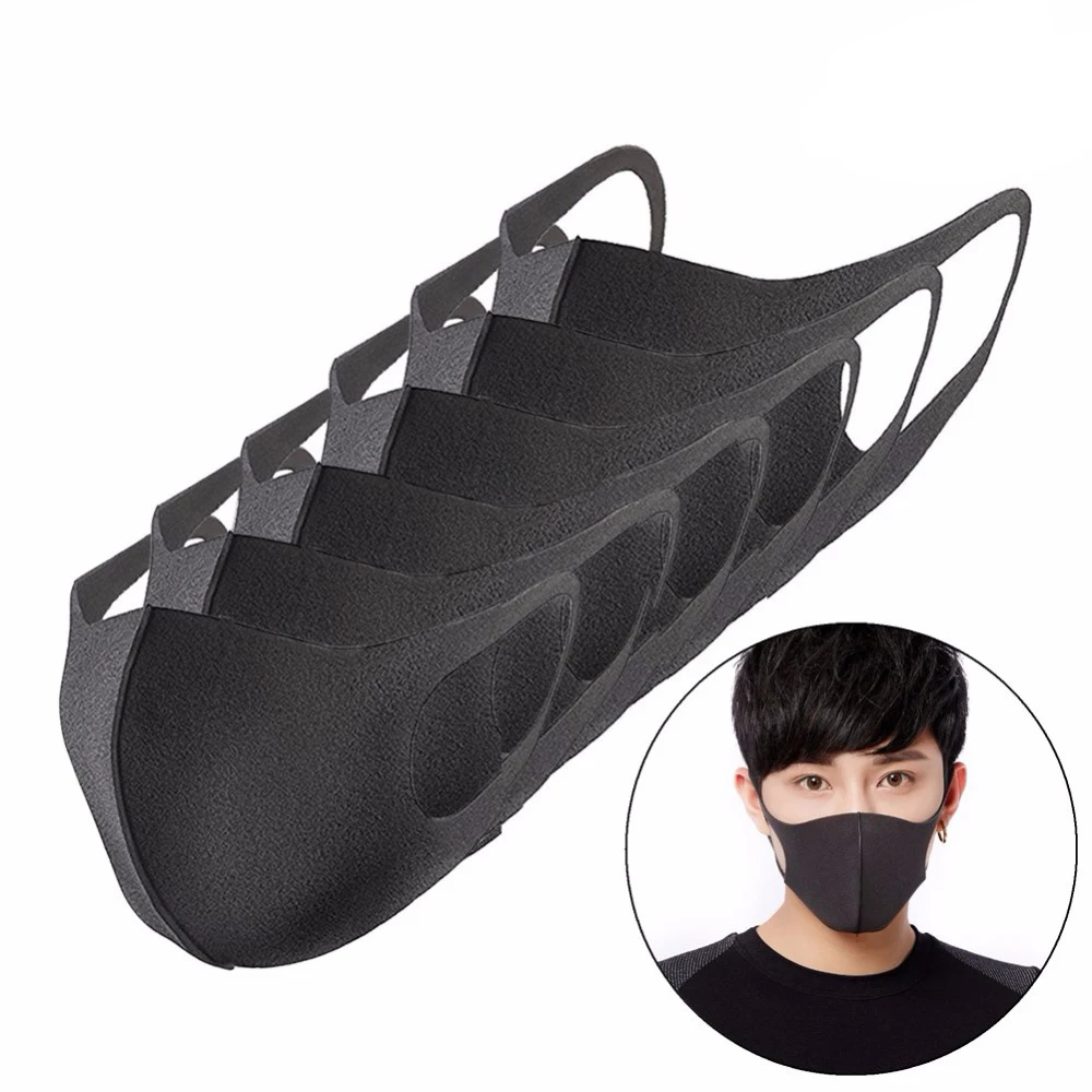 

20pcs Filter Safety Anti PM2.5 Air Pollution Mouth Face Mask Winter Anti Dust Carbon Insert Washed Reusable Masks Men Women