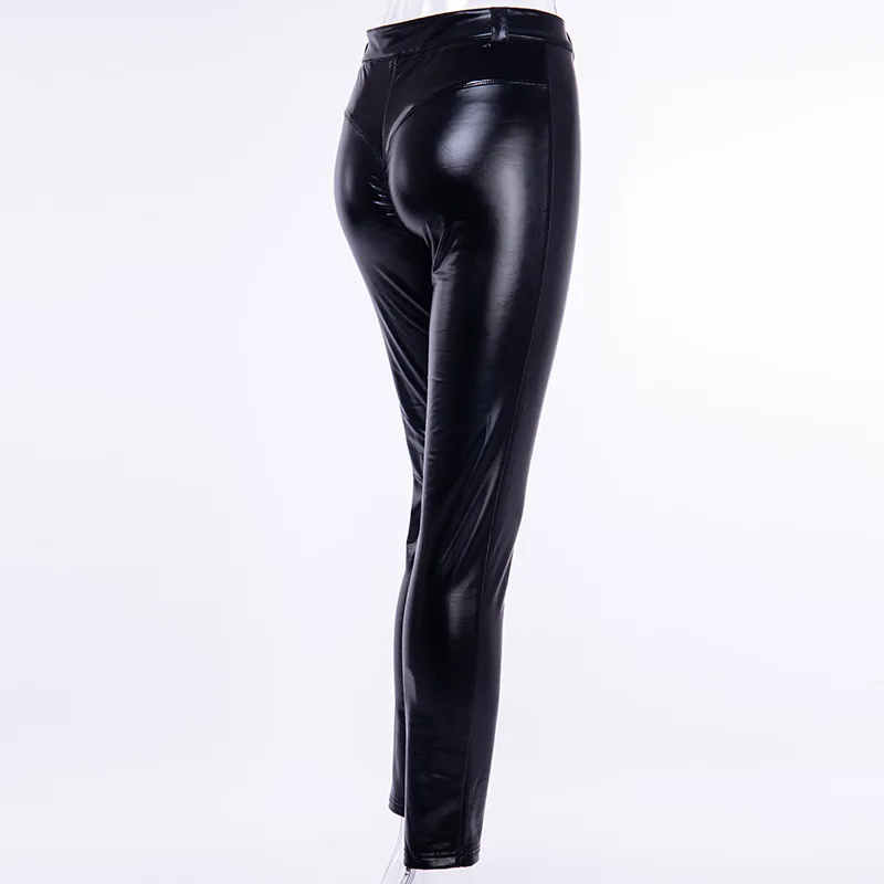 cargo trousers Sexy Back Zipper Black Slim Pants 2022 Autumn Winter Women Fashion High Waist Skinny Pencil Pant Female Streetwear Trousers capris