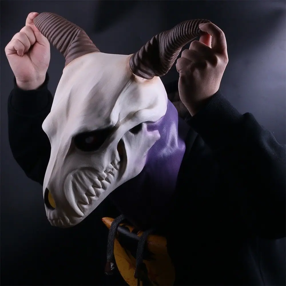 Аниме древний маг Невеста Элиас Эйнсворт Магия сделать невесты Хэллоуин косплей демон дух череп полная голова латексная маска