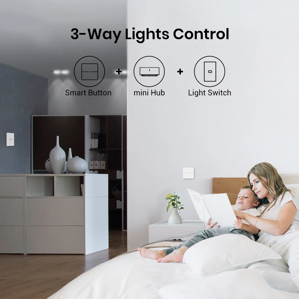 Broadlink-interruptor de Luz com Botão sem Fio Smart Life App Controle Remoto Conjunto de Painéis de Interruptor - Image 3