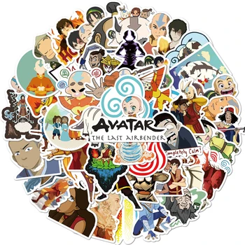 

50pcs/ Avatar：The Las Airbender Anime Stickers for Luggage Fridge Door Decor Waterproof Pvc Decal Phone Laptop