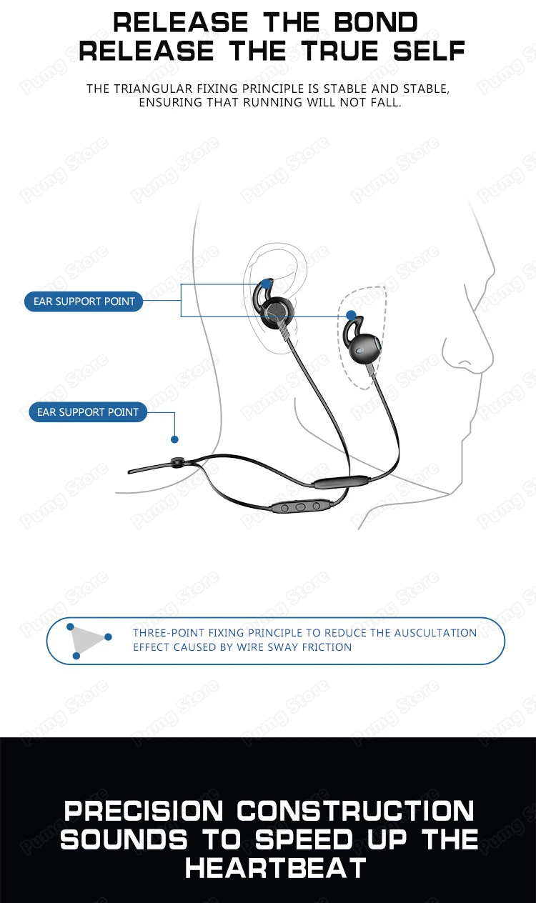 Langsdom Bluetooth спортивные беспроводные наушники L5B Bluetooth игровая гарнитура стерео бесплатные игры для девочек наушники с шейным ободом L5