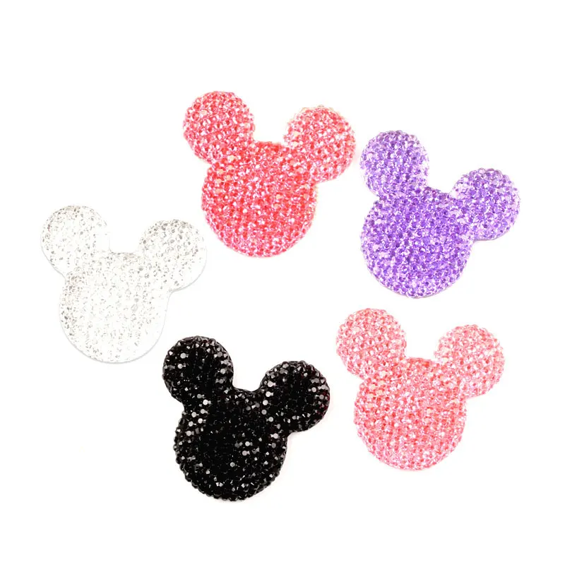 

30Pcs 33x30mm Mixed Bright Resin Mouse Cabochon Flatback Decoration Crafts Embellishments For Scrapbooking Diy Accessories