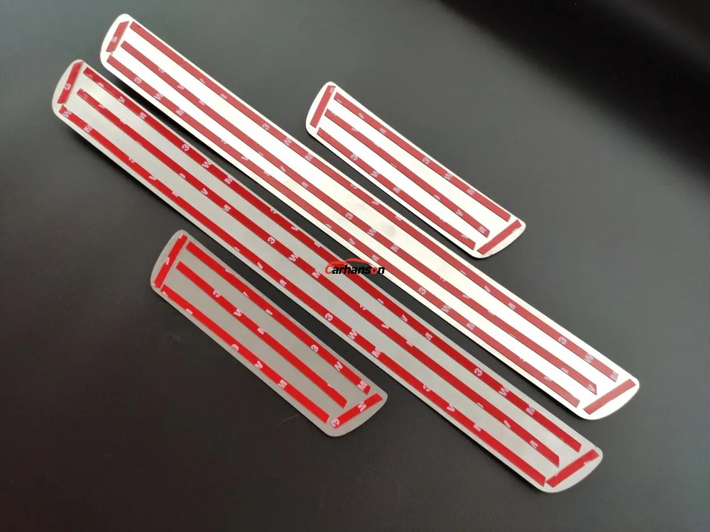 For Kia Picanto xline X Gt line Auto Accessories Stainless Steel Door sill Trim Styling Car Scuff Guard Strip 2013 2017 2019