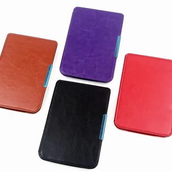 

Gligle Magnet leather case cover for Pocketbook Touch /Touch lux 622/623 E-reader shell+Screen film+touch pen free shipping