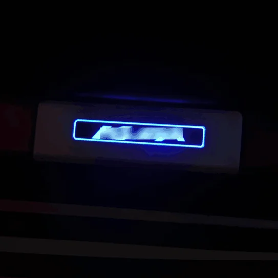 Нержавеющая сталь дверь Накладка 4 шт. со светодиодный для Ford Kuga 2013