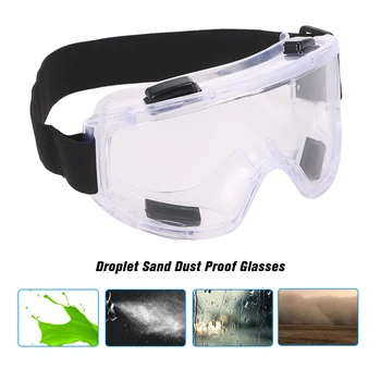 

Safety Goggles Protective Glasses Dust-Proof Breathable Laboratory Dust proof Glasses Splash Goggles Motocross Transparent