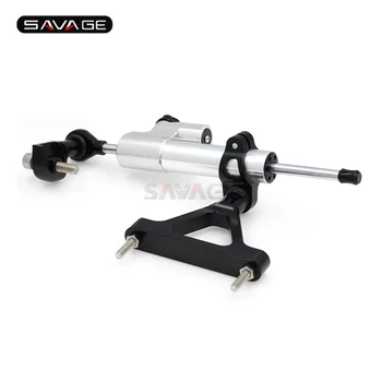 

Steering Damper Adjustable Stabilizer For KAWASAKI ZX6R NINJA 2007-2008 Motorcycle Linear Reverse Safety Kit CNC Bracket ZX-6R