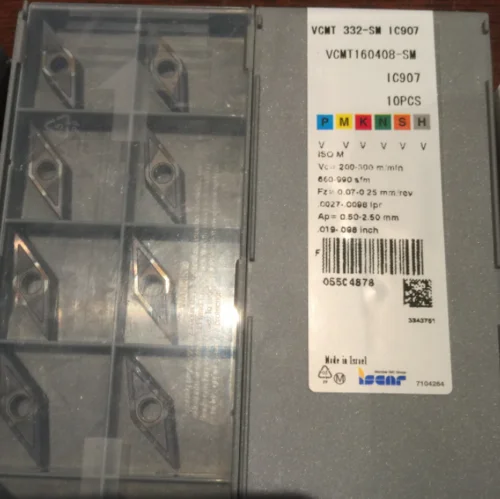 10 шт карбидная вставка VCMT160408-SM IC907 | Обустройство дома