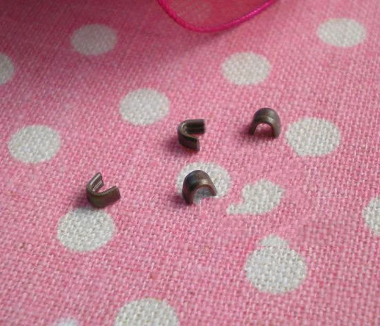 100PCS U-shaped Zipper Stoper Top Stop Bottom Rescue Repair Set Black Nickel Gold Bronze 3# 5# 5V# Zipper Slider