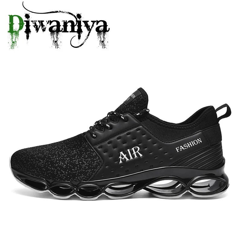 Спортивная обувь для мужчин; кроссовки с дышащей сеткой; уличная спортивная обувь для мужчин; увеличивающая рост Черная мужская обувь на шнуровке; Hombre Zapatos - Цвет: Black