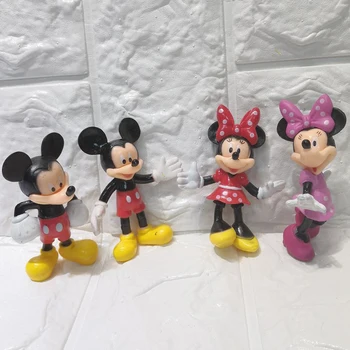 

Mickey Minnie Mouse Daisy Goofy Pluto Cake Topper Dacoration Dolls Boys Kids Happy Birthday Event Party Supplies Gift Toy