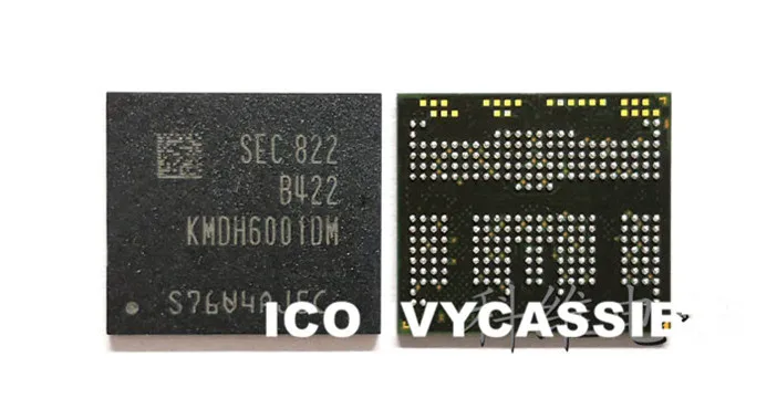 NAND memória Flash IC chip, bola soldada, KMDH6001DM B422, EMMC, 64GB ...