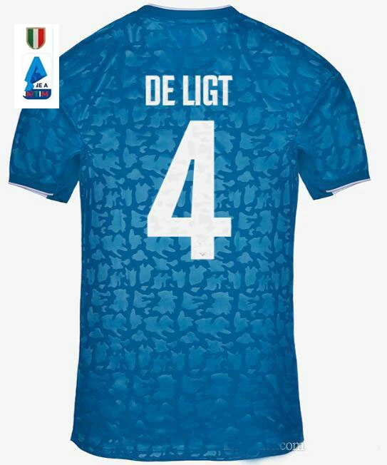 juve Serie A patch Футбольная Футболка DE LIGT Ronaldo home Out 3RD mandzukic Футбольная Футболка Размер S-2XL - Цвет: 3RD